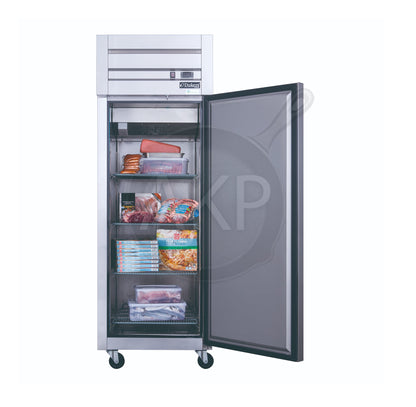 Dukers - D28AR Commercial Single Door Top Mount Refrigerator in Stainless Steel