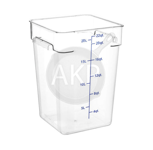 Advance kitchen pros 22 Qt. Clear Polycarbonate Food Storage Container