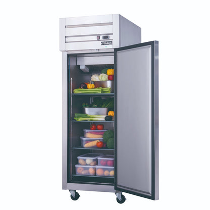 Advance Kitchen Pros - D28AR, Commercial 27-1/2" Single Solid Door Reach-In Refrigerator