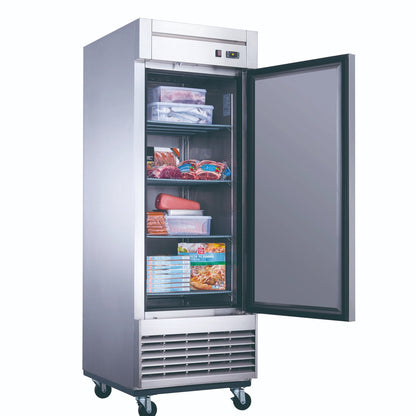 Advance Kitchen Pros - D28F, Commercial 27-1/2" Single Solid Door Reach-In Freezer