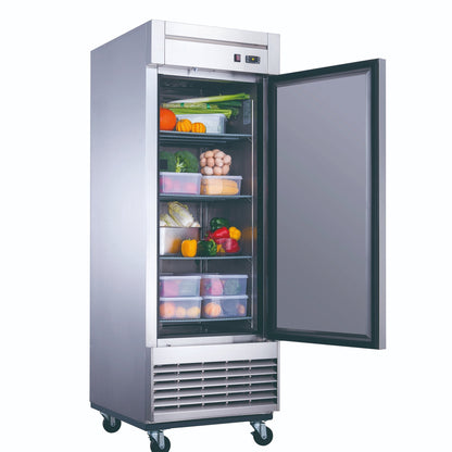 Advance Kitchen Pros - D28R, Commercial 27-1/2" Single Solid Door Reach-In Refrigerator