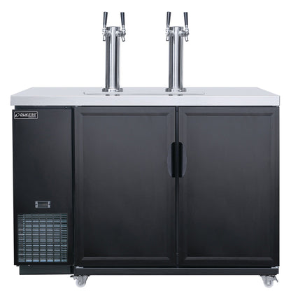 Dukers - DKB60-M2, Commercial 61" Dual Tap Kegerator Draft Beer Refrigerator