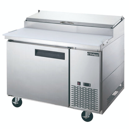 Dukers - DPP44-6-S1, Commercial 44" Single Door Pizza Prep Table Refrigerator