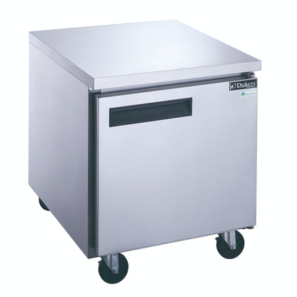 Dukers DUC29F, 29" Single Door Undercounter Freezer in Stainless Steel