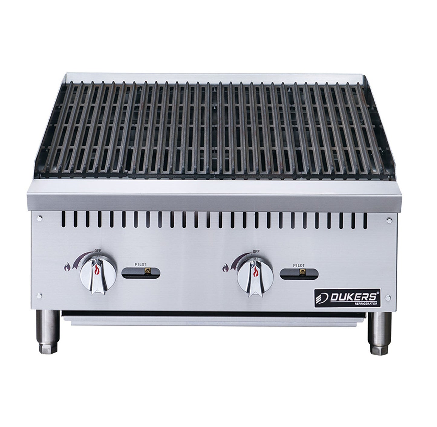 Dukers - DCCB24, Commercial 24" Countertop Charbroiler / Char broiler Natural Gas / Propane