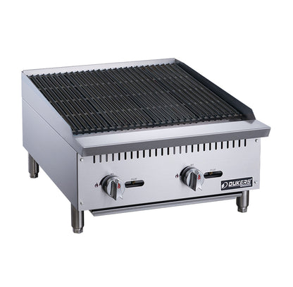 Dukers - DCCB24, Commercial 24" Countertop Charbroiler / Char broiler Natural Gas / Propane