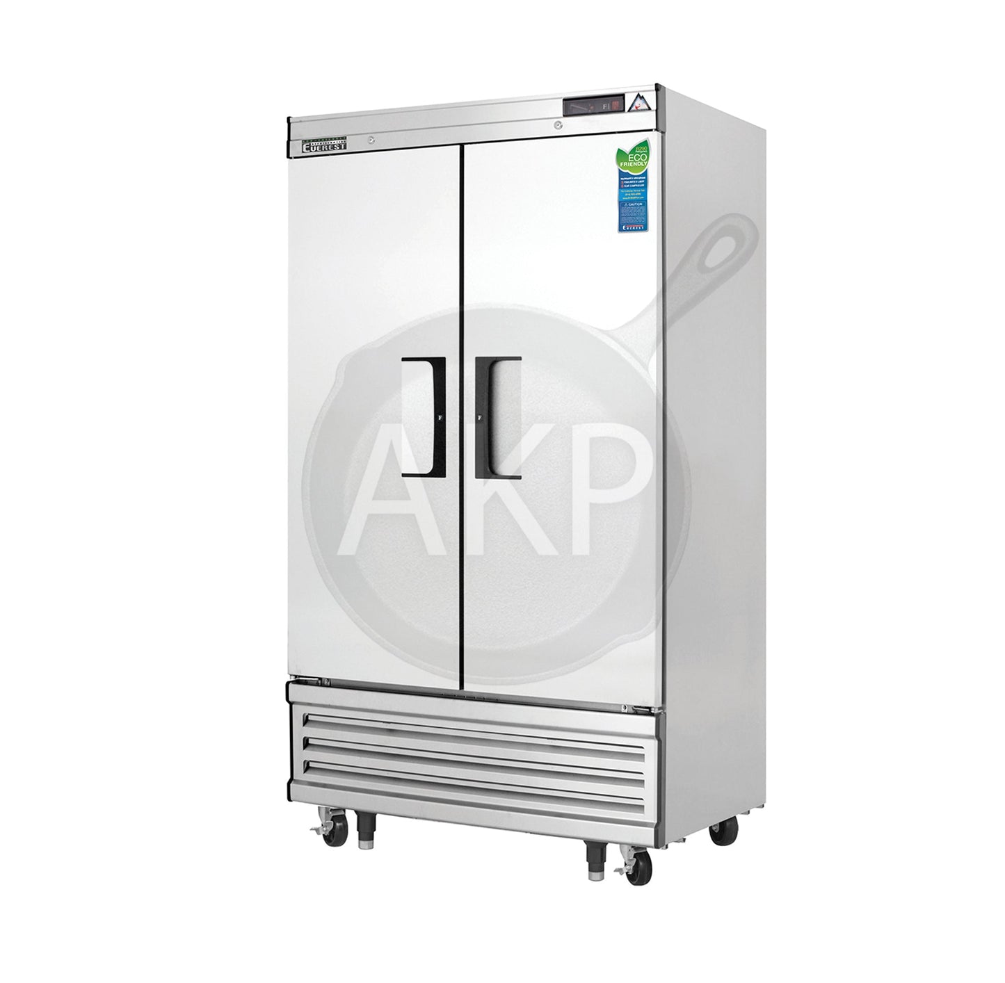 Everest - EBNF2, Commercial 39" 2 Solid Door Reach-In Freezer 33 Cu.ft.