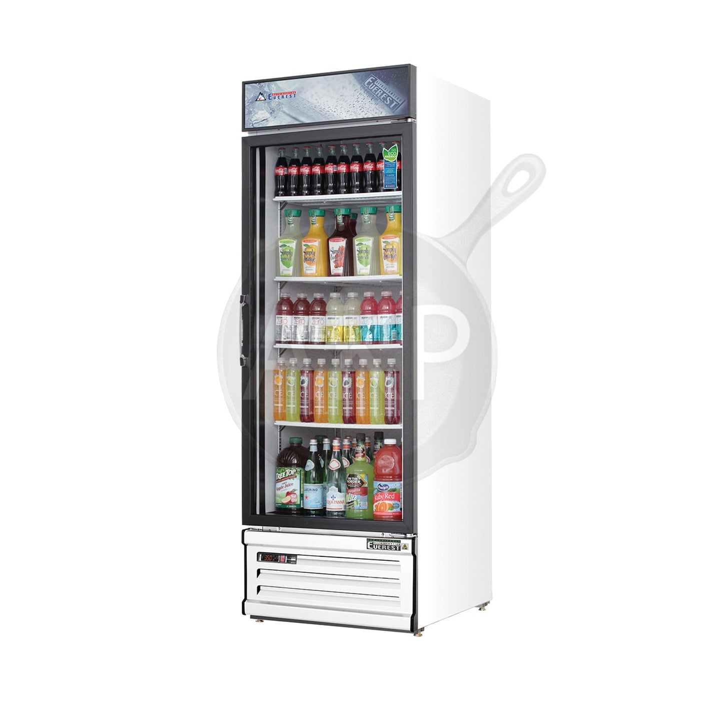 Everest - EMGR10, Commercial 24" 1 Swing Glass Door Merchandising Refrigerator