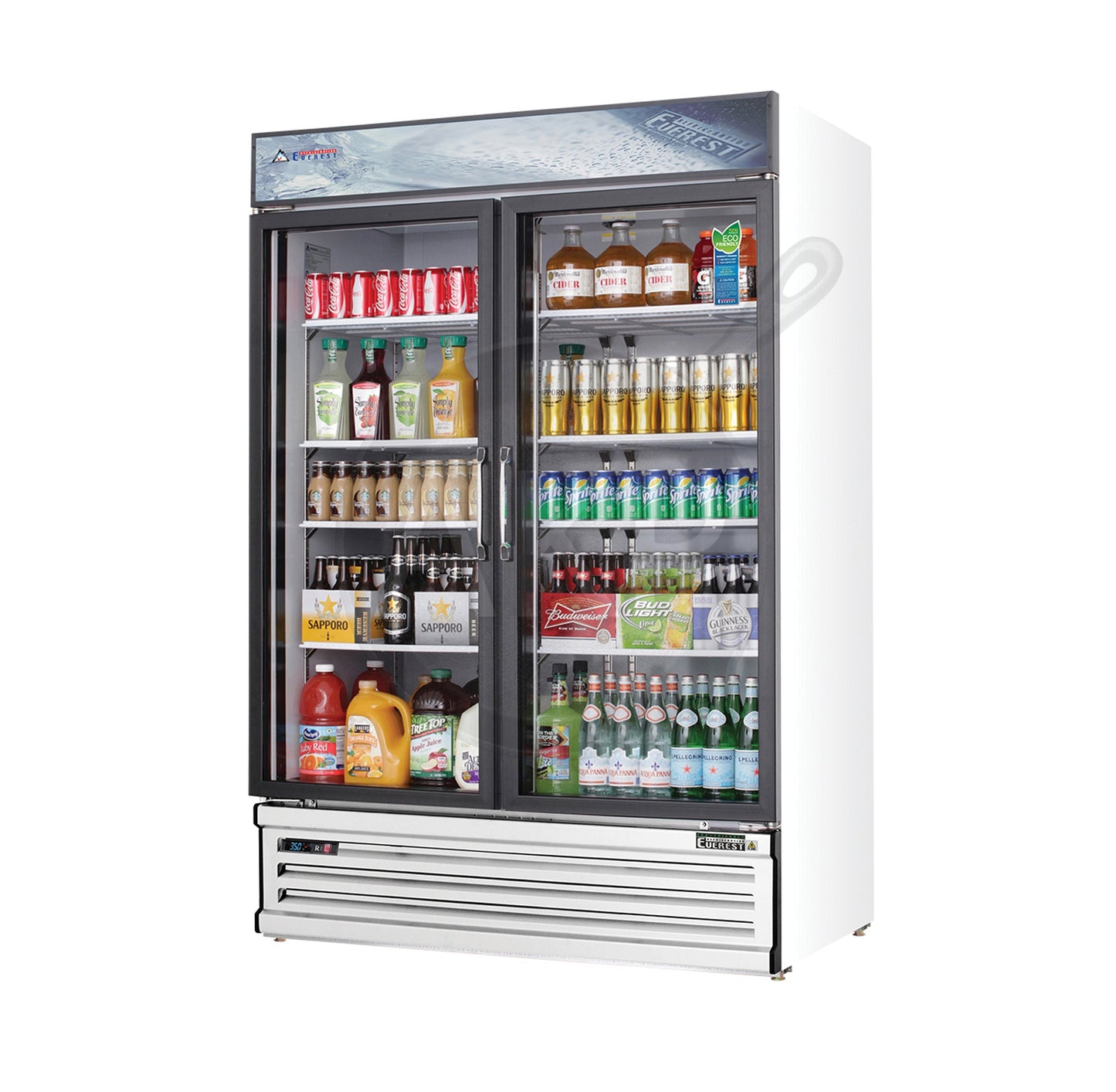 Everest - EMSGR48, 53" 2 Swing Glass Door Merchandiser Refrigerator