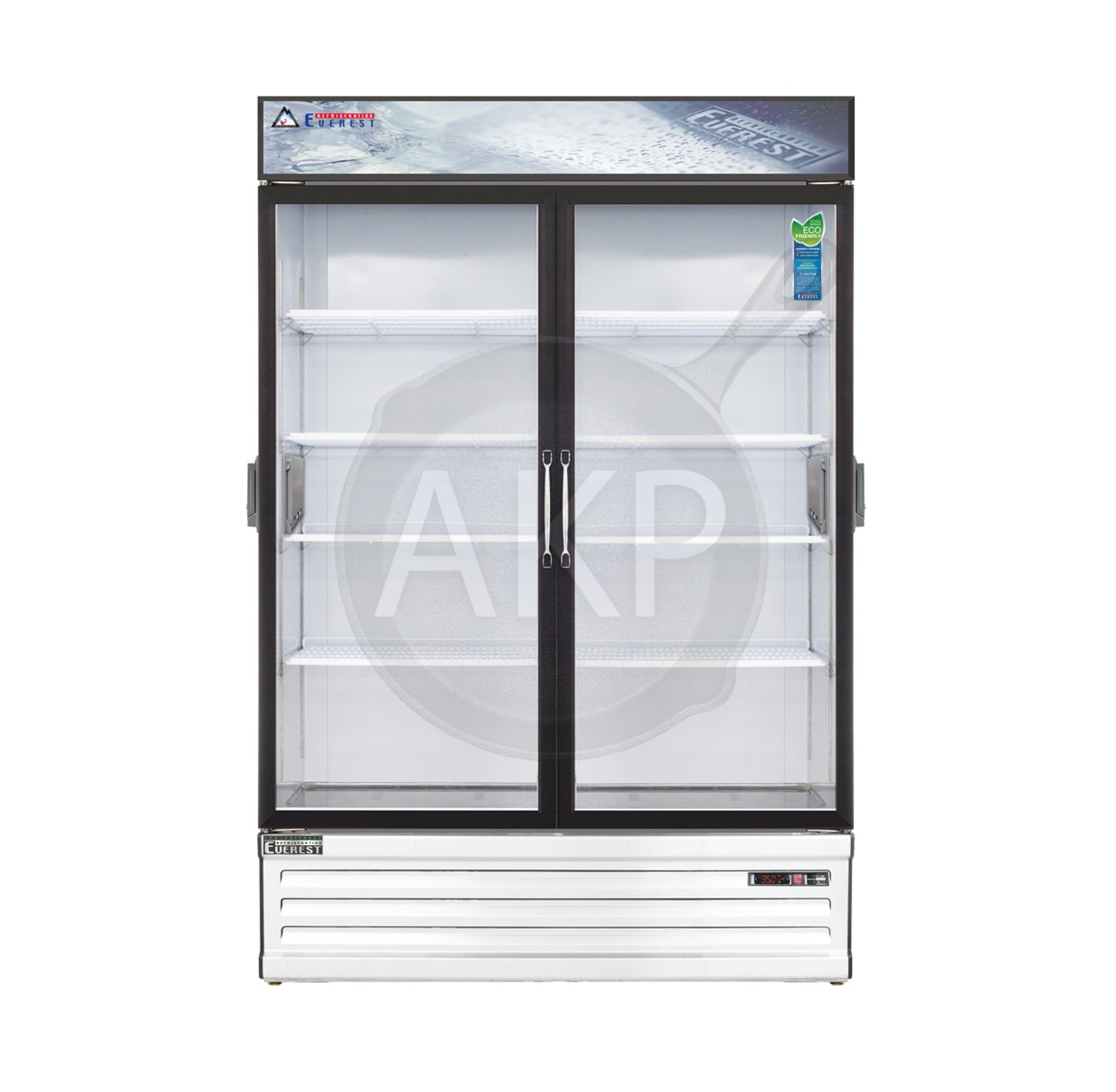 Everest - EMSGR48C, Commercial 53" 2 Swing Glass Door Chromatography Merchandiser Refrigerator 50 Cu.ft.