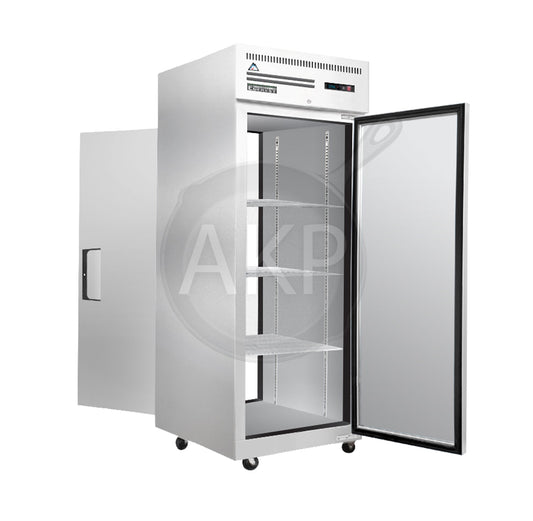 Everest - ESPT-1S-1S, Commercial 29" Two Solid Door Pass Thru Reach-In Refrigerator