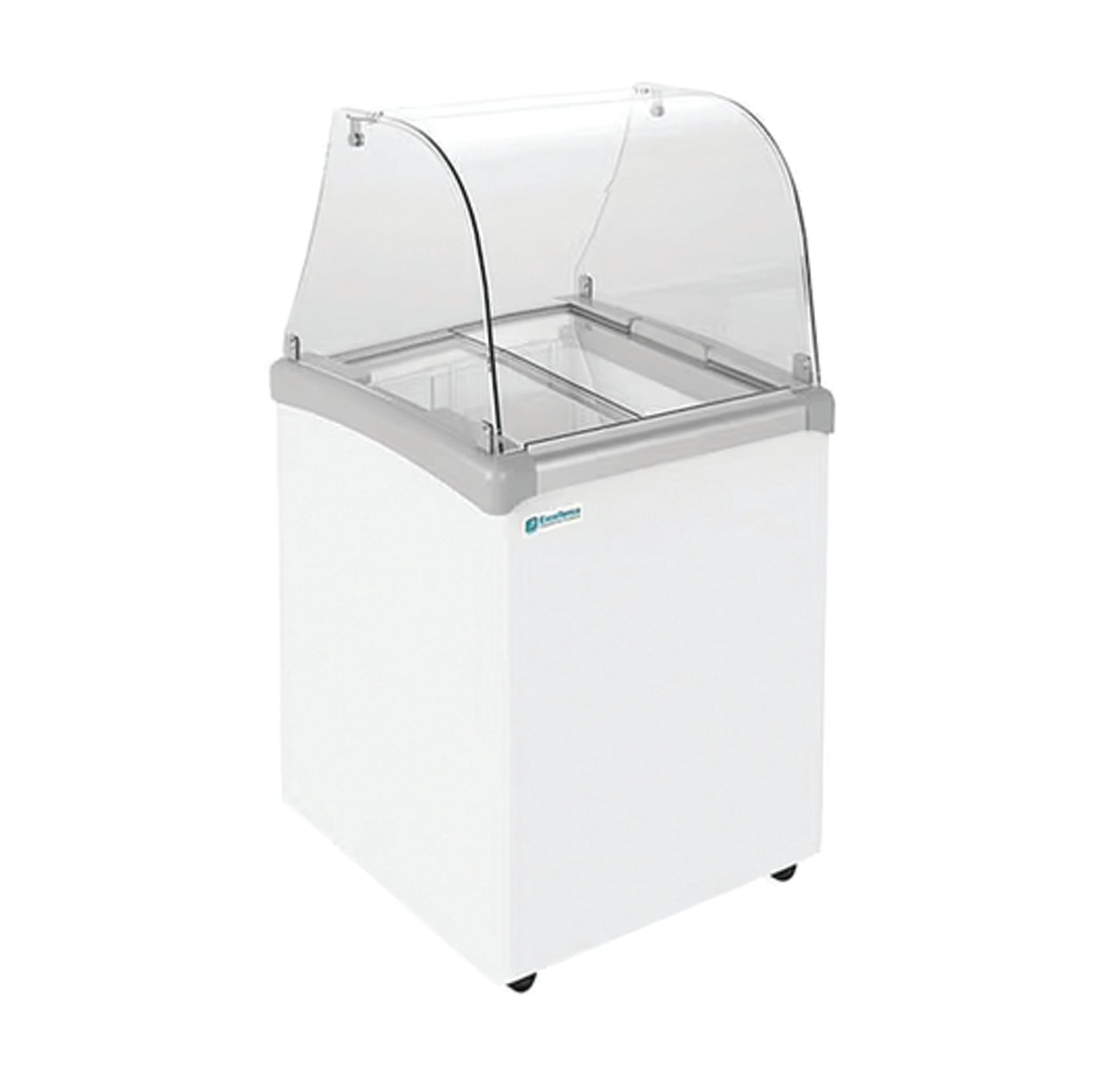 Excellence Industries EDC-4CHC, Commercial 24" Ice Cream Dipping Cabinet 4 Tub