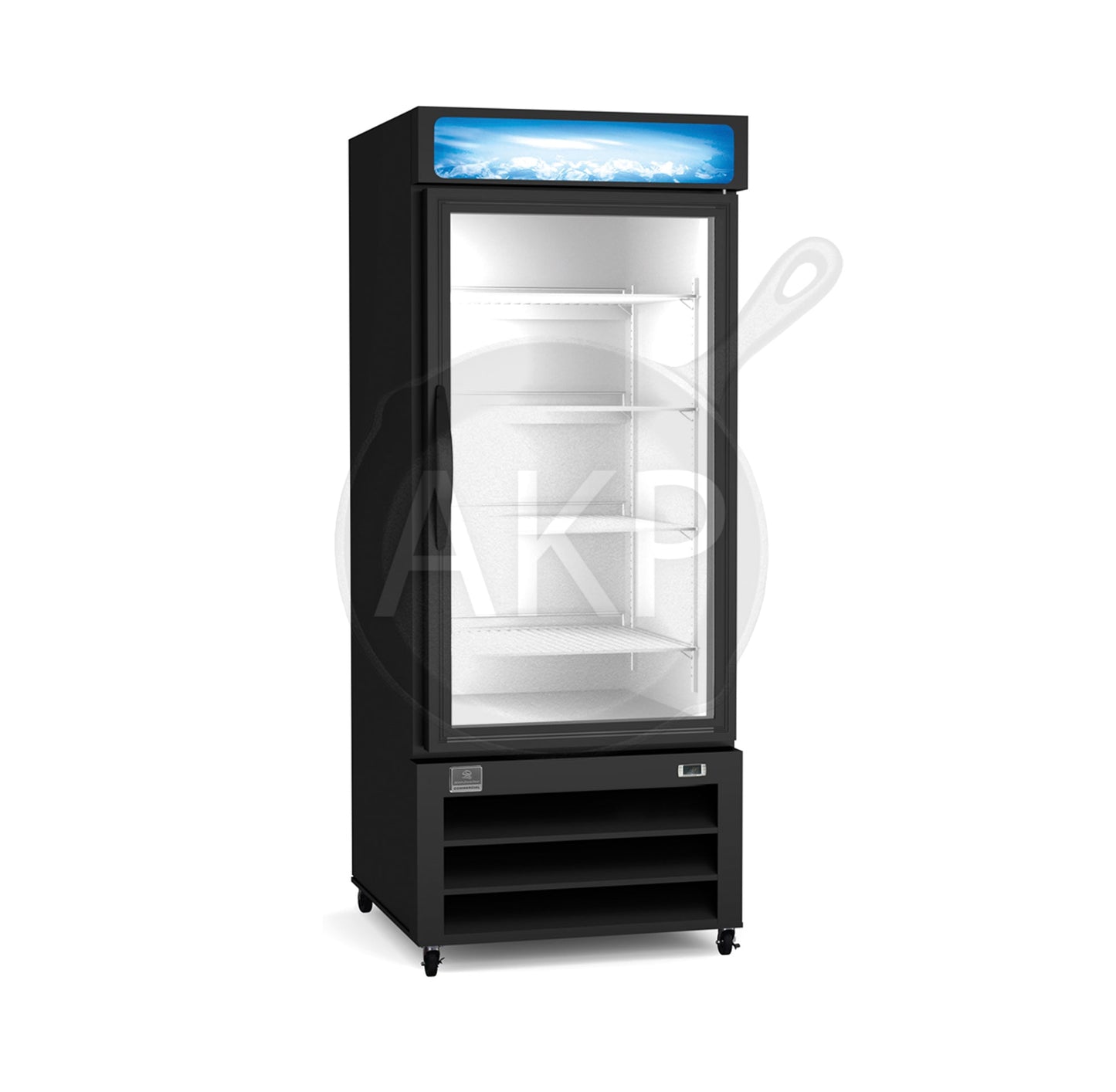 Kelvinator Commercial 738248, Merchandiser Refrigerator 23 cu.ft 1 Glass Door black (R290)