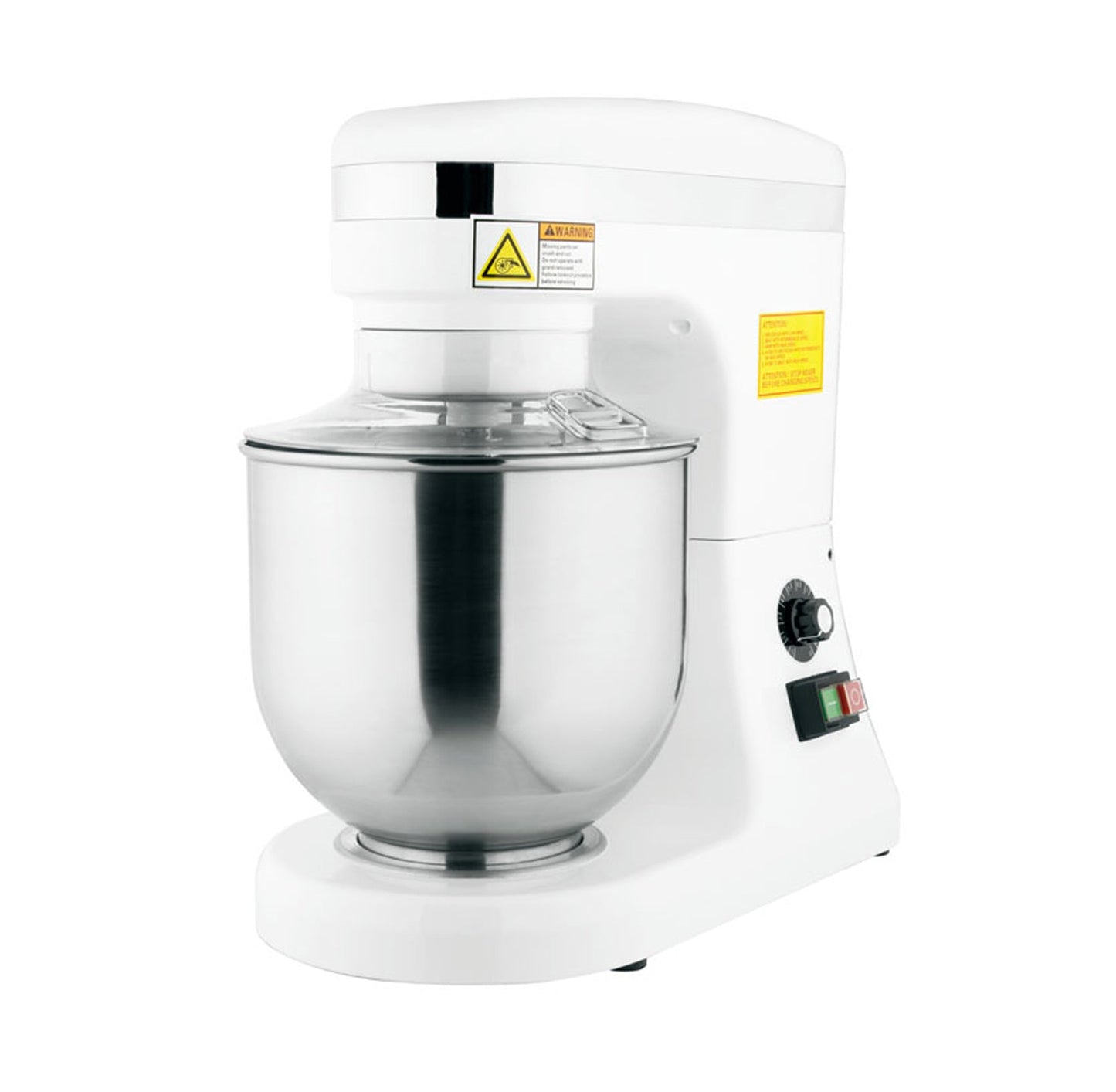 Omcan MX-CN-0007-HW, Commercial 7 QT White Baking Mixer with Guard