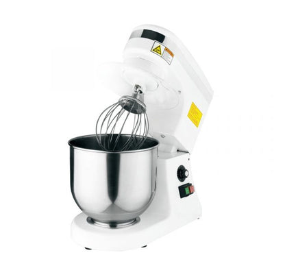 Omcan MX-CN-0007-HW, Commercial 7 QT White Baking Mixer with Guard