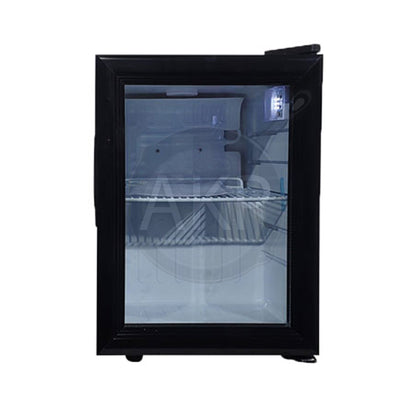 Omcan RS-CN-0021, 13" Black Countertop Display Refrigerator 21L