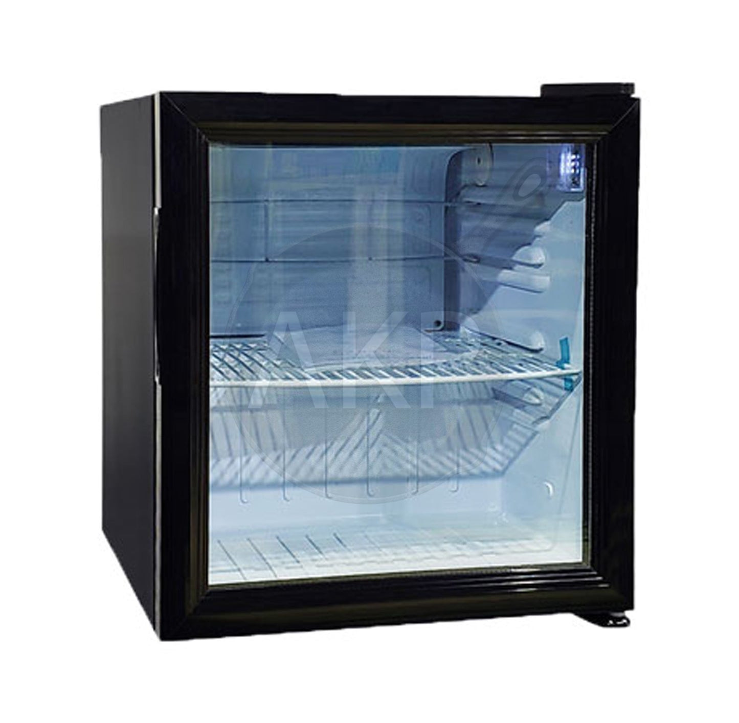 Omcan RS-CN-0052, 17" Black Countertop Display Refrigerator 52 L