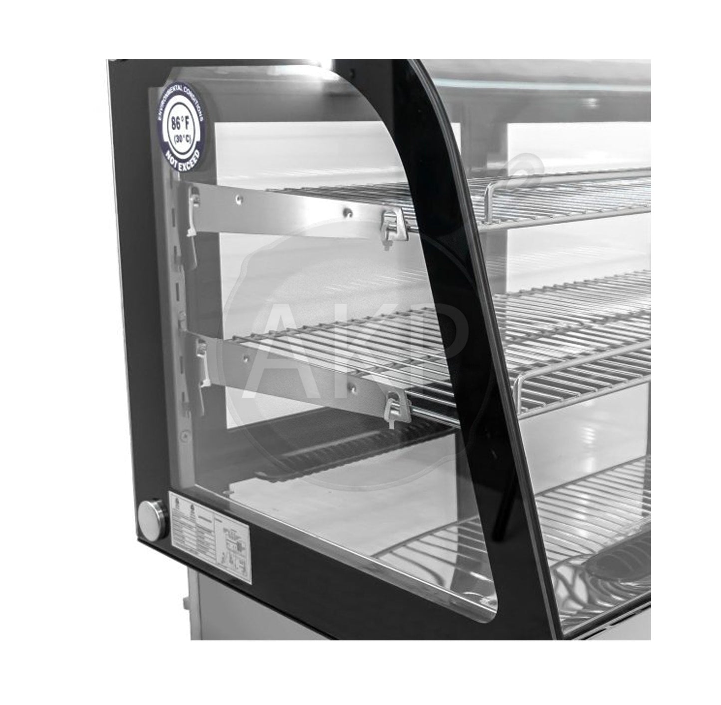 Omcan RS-CN-0120-4D, 28" Drop-in Refrigerated Display Showcase 88 L / 3.11 cu.ft