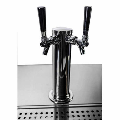 Saba - SDD-24-72, Commercial 72″ 3 Solid Door Beer Dispenser Refrigerator with (2) Double Tap