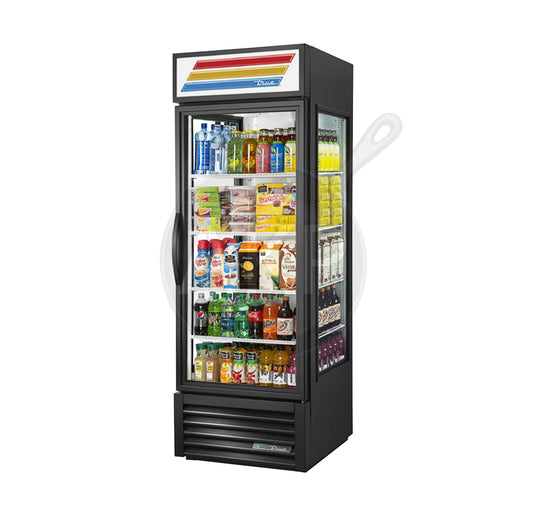 True GEM-23-HC~TSL01, 27" 1 Glass Swing Door Merchandiser Refrigerator