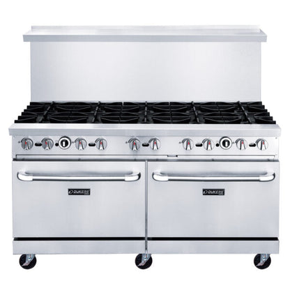 Dukers - DCR60-10B, Commercial 60" Oven Range 10 Burner Natural Gas