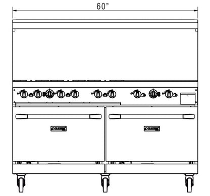 Dukers - DCR60-6B24GM - Advance kitchen Pros